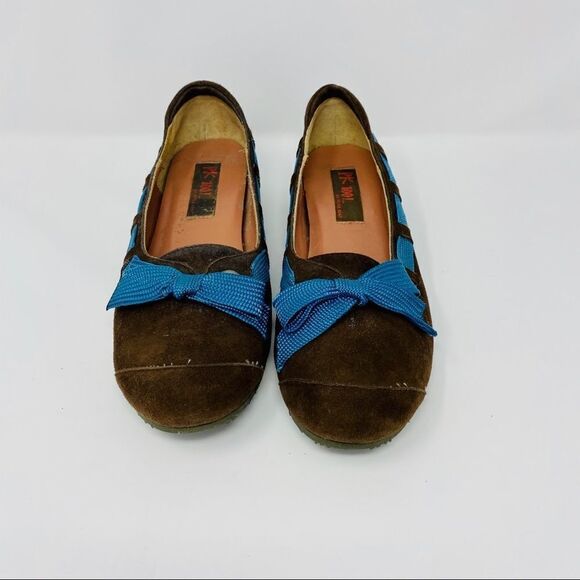 Peter Kent - Brown Slip-Ons w/ Bows (8) - Picture 3 of 10